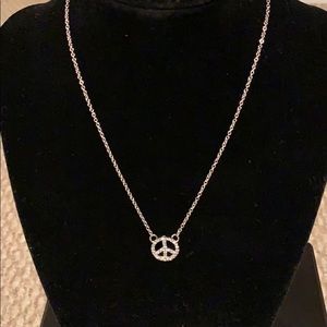 Peace sign necklace
